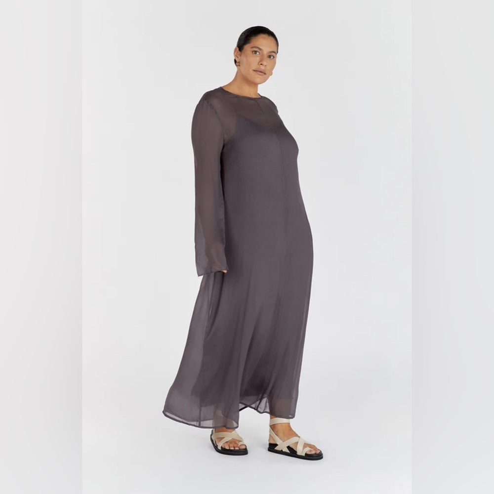 NWT DISSH Mari Eggplant Long Sleeved Dress - Picture 7 of 11